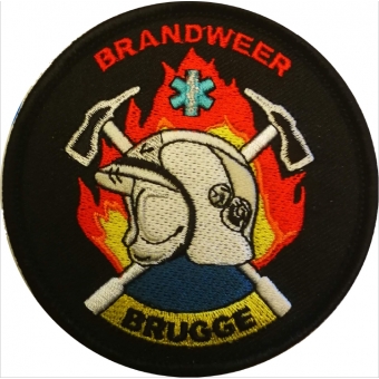 Badge Brandweer Brugge (wegens de corona maatregelen worden de badges zo snel mogelijk verzonden)